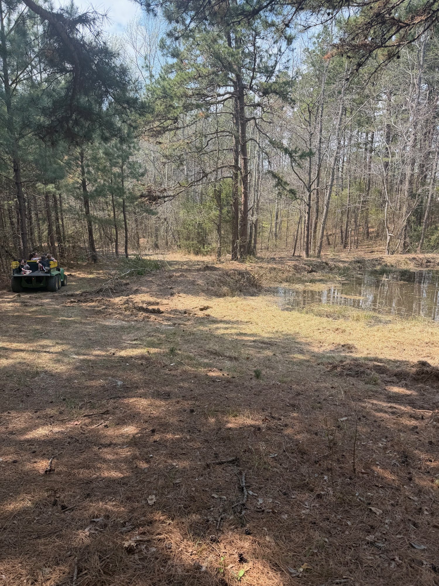 Cleared property with pond access